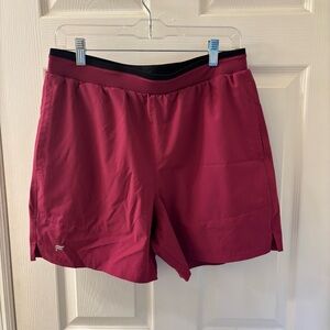 Fabletics Men's Burgundy/Purple Athletic Shorts